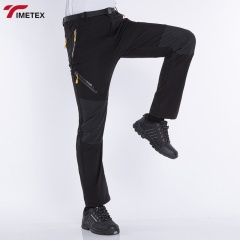 TIMETEX Lightweight Casual Trousers Quick Dry Cargo Outdoor Sport Pants for Summer Hiking Mid Waist Zipper Fly Flat Front Style