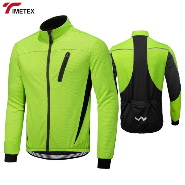 TIMETEX Winter Snow Jacket with Stand Waterproof Canvas Embroidered Zipper Closure for Outdoor Cycling Mountaineering in Spring