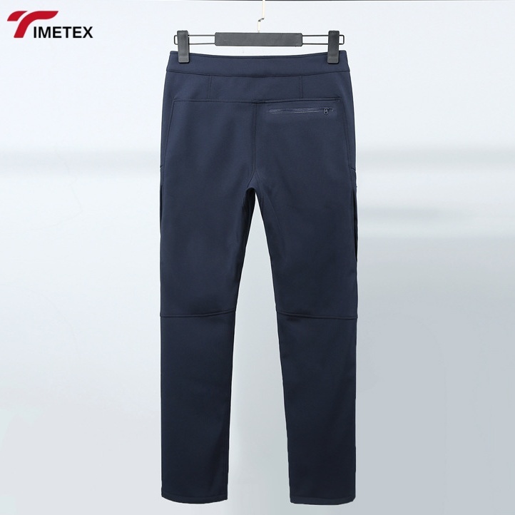 TIMETEX Lightweight Softshell Work Pants Mid Waist Zip Fly Winter Warm Fleece Trouser for Outdoor Hiking Weatherproof Waterproof