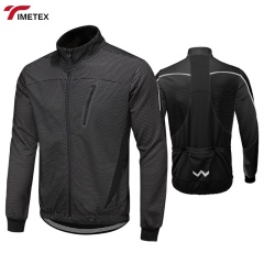 TIMETEX Wholesale Men Solid Color Winter Cycling Jersey Custom Logo Warm Bicycle Jersey  Long Sleeve Cycling Jackets for Men