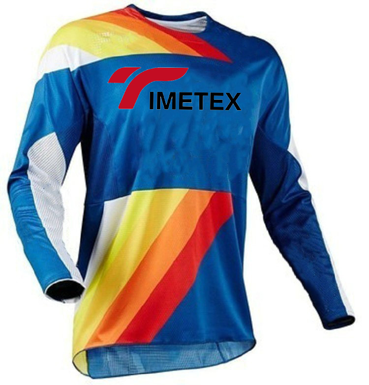 Wholesale Cycling Jersey Men's Bike Shirts Downhill Mountain MTB Jerseys for Men Motocross Sportswear Breathable Anti UV T-shirt