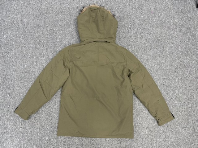 90-Piece Thick White Duck Fur Collar Hood Custom-Made Windproof Winter Workman's Jacket for Men Warm Down Coat for Protection