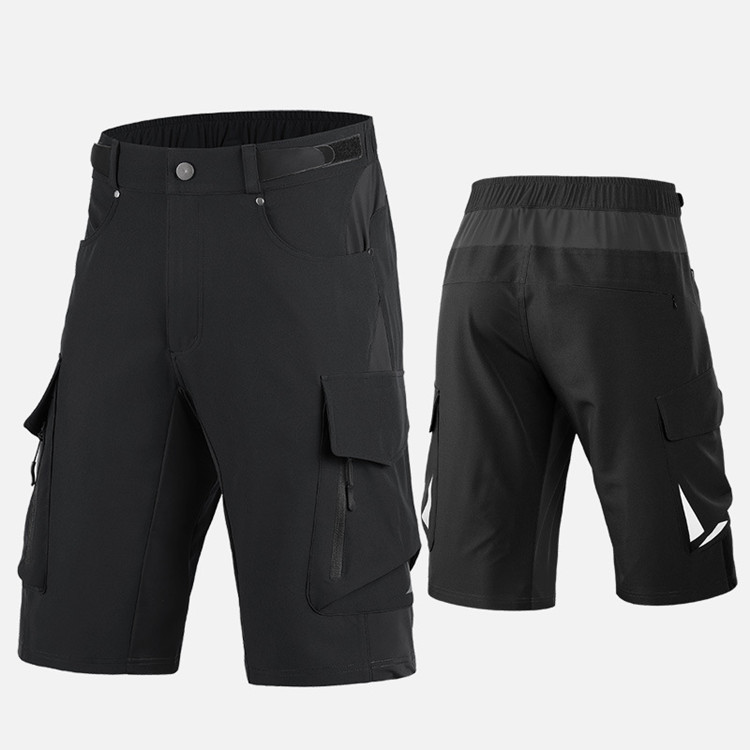 Custom Outdoor Mens Bike Shorts Stretch Breathable Mountain Bike Shorts  Quick Dry Bike Shorts With Zipper Pocket