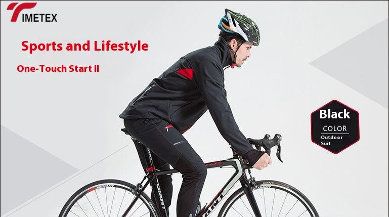 TIMETEX Custom Design Quick Dry Breathable Windproof Unisex Cycling Jacket Waterproof Jersey Set with Digital Print for Men