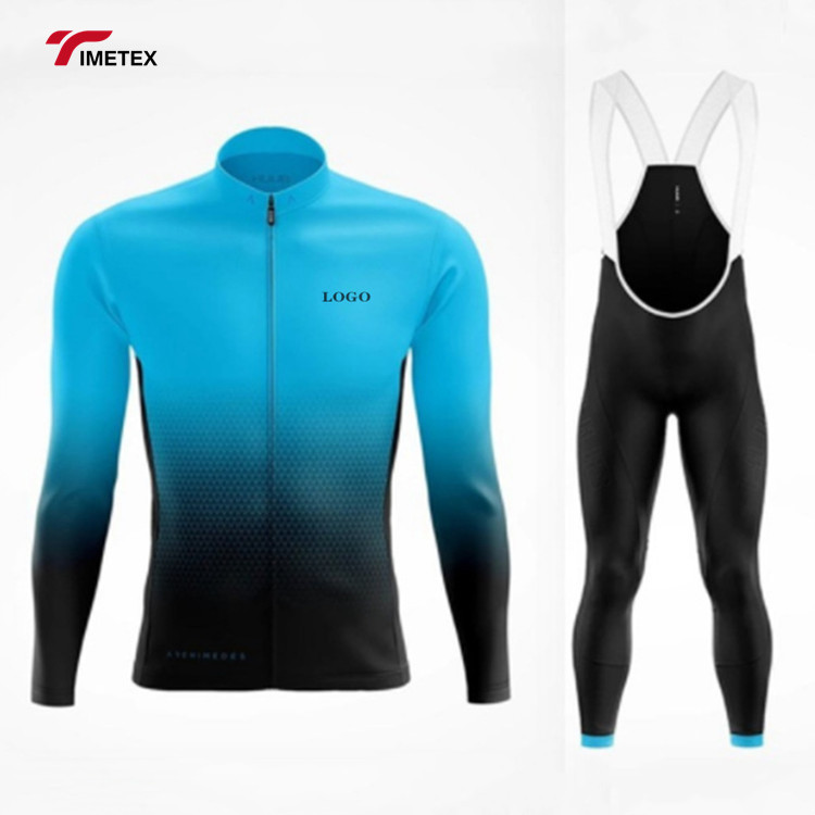 Custom Wholesale Latest Cycling Clothing Sets Men Bib Pants Set Cycling Jersey Outdoor Sportswear Set