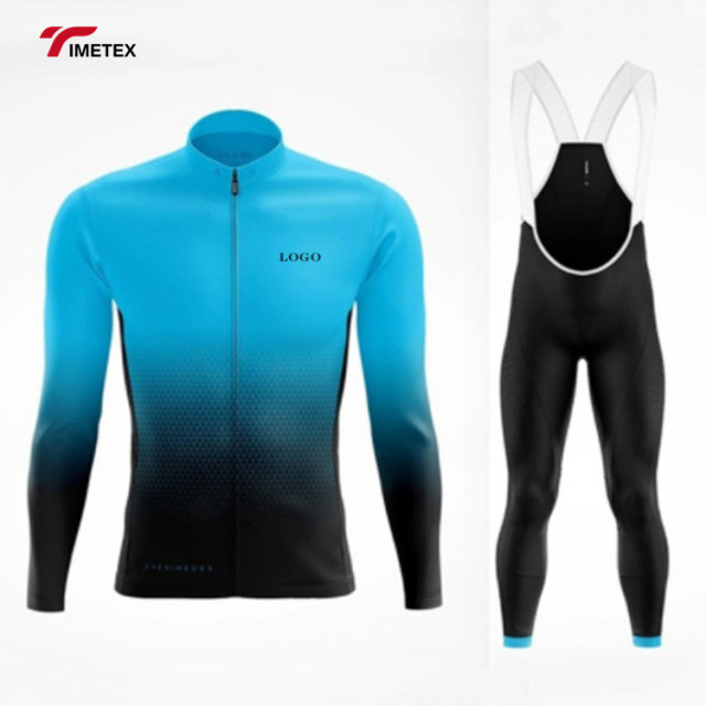 Custom Wholesale Latest Cycling Clothing Sets Men Bib Pants Set Cycling Jersey Outdoor Sportswear Set