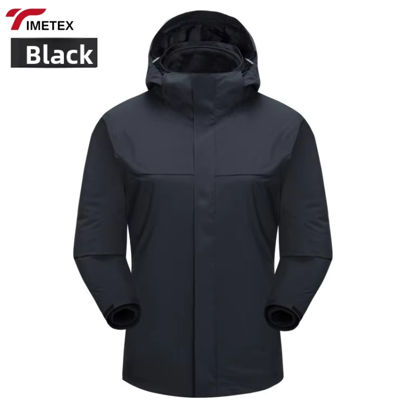 Men's Women's Waterproof Fleece Lining Winter Sports Jacket Breathable Climbing Skiing Removable Outer Layer Clinically Clothing