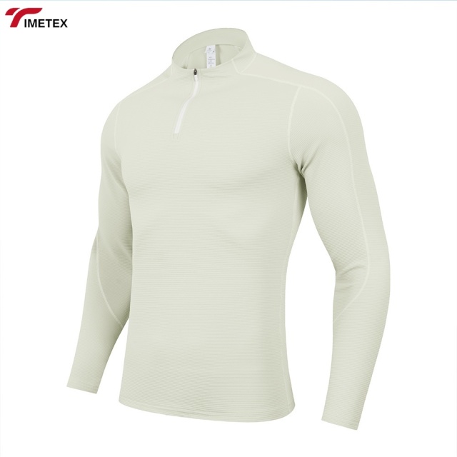 TIMETEX Wholesale Women's Active Workout Fitness Tshirts Long Sleeve Quarter Zip Shirts Custom Logo Canvas Sports Active Wear