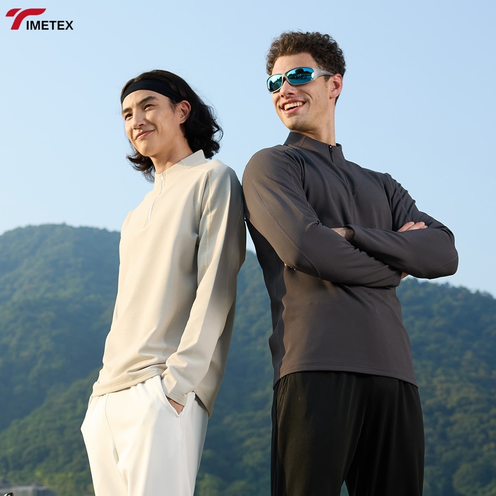 TIMETEX Wholesale Women's Active Workout Fitness Tshirts Long Sleeve Quarter Zip Shirts Custom Logo Canvas Sports Active Wear