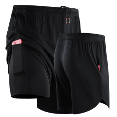 Summer Men Double Layered Shorts Men Workout Sport Running Shorts Workout Athletic Custom Logo Gym Shorts for Men