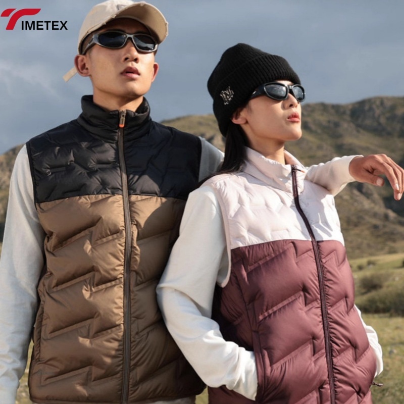 TIMETEX Men's Windproof  Standing Collar Water-Resistant Waterproof Zippered Closure Padding for Autumn Winter Outdoor Sports