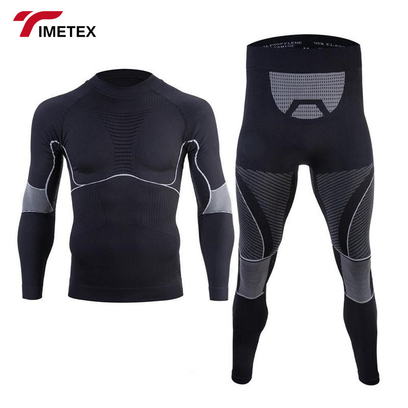 TIMETEX New Sports Compression Clothes Men's and Women's Quick Dry Running Cycling Skiing Underwear Set
