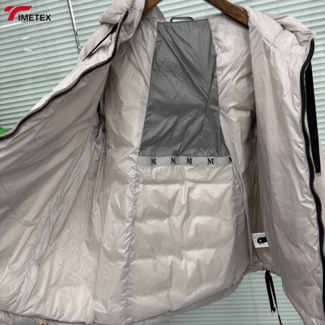 TIMETEX Women's Winter Parka Casual Loose Drawstring Hooded Jacket with White Duck Down Oversized Reversible Waterproof