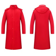 Wholesale Mens Parka Jackets Zipper Wear Keep Warm Mid Length Down Coat Heated Long Winter Coat for Men