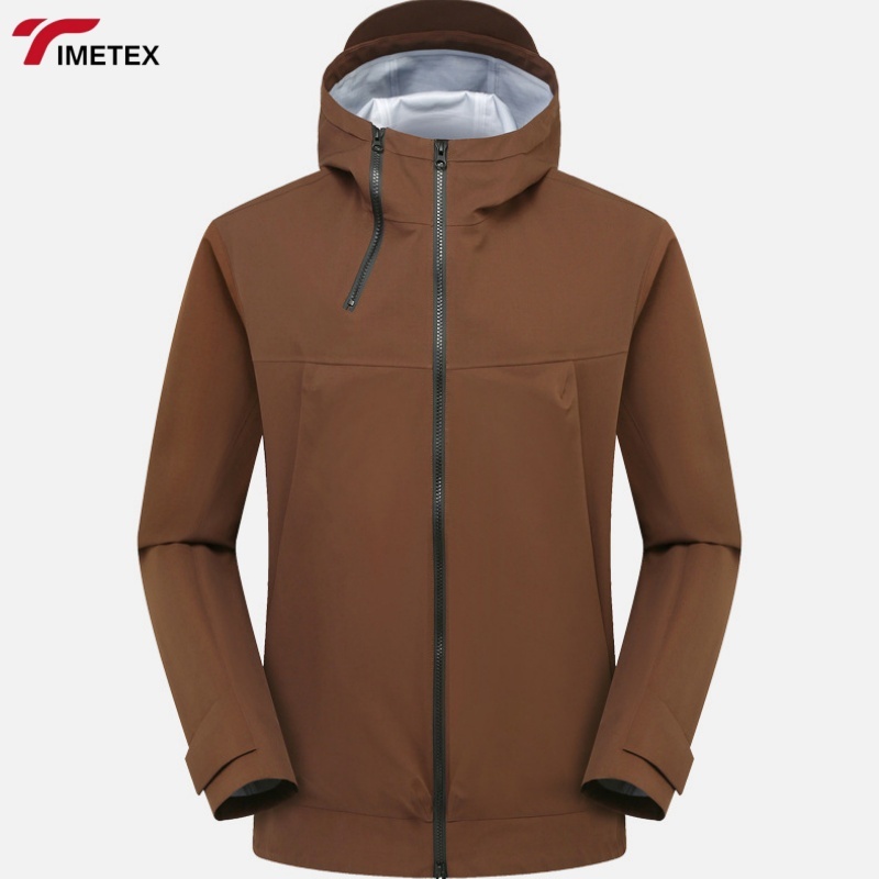 TIMETEX Unisex Hard Shell Outdoor Jacket Water-Resistant and Lightweight  Collar with Zipper Closure Windproof