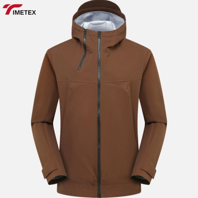 TIMETEX Unisex Hard Shell Outdoor Jacket Water-Resistant and Lightweight  Collar with Zipper Closure Windproof