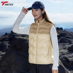 TIMETEX Women's Black Black Waterproof Windbreaker Jacket  Autumn Outdoor Sports Windproof Warm Jacket 90% White Duck Down