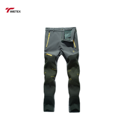 OEM Garment Manufacture Softshell Pants Windproof Waterproof Breathable Outdoor Hiking Men's Trousers Winter Fleece Pants