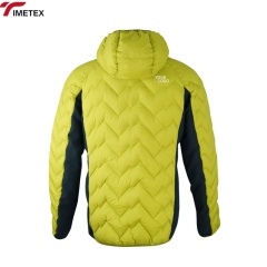 Men's Lightweight Rhombic Waterproof Jacket Custom Coated Zipper Closure Casual Style Thin Winter Outdoor Gear Hood Size Stand