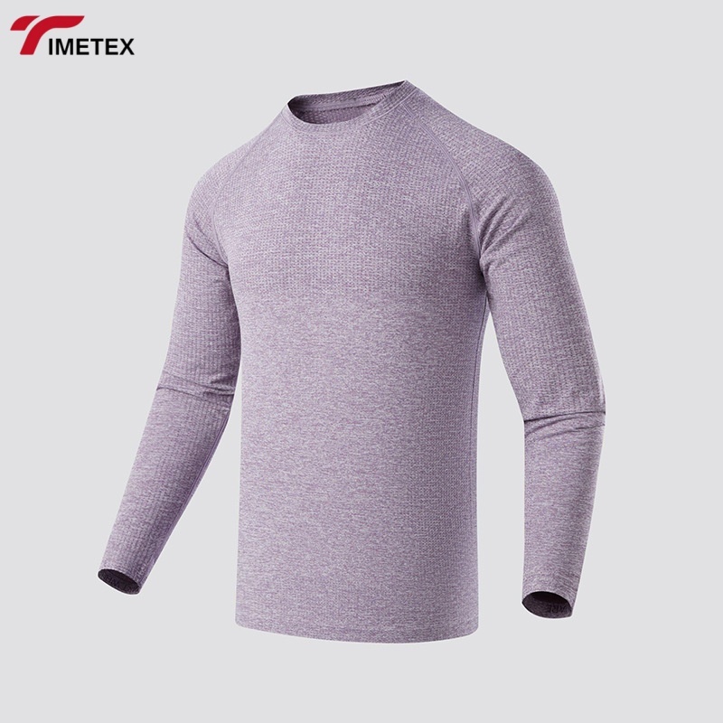 Custom Made Logo Printed Mens Gym Breathable Sport T-Shirt Slim-fit Long Sleeve Quick Dry Lightweight Windproof 3D Pattern
