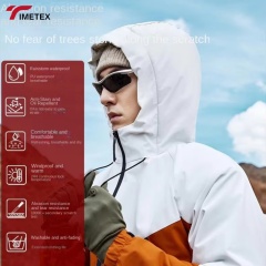 TIMETEX Custom Hiking Jacket Waterproof  Breathable Windbreaker Coat Outdoor High Quality Hard Shell Jacket With Hooded Full