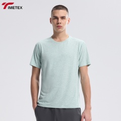 TIMETEX Custom Logo Casual Sportswear T-Shirt Breathable Quick-Drying Polyester Jersey with Soft Spandex Short Sleeves