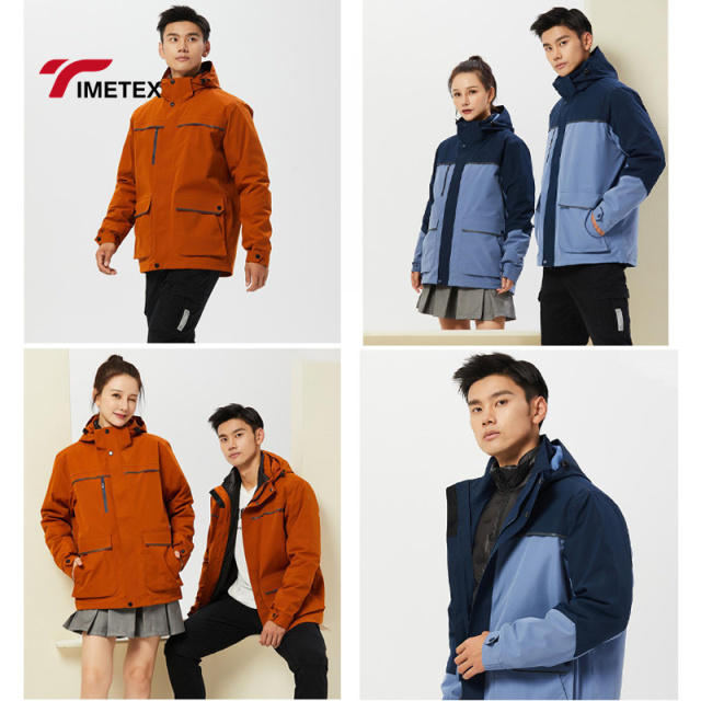 TIMETEX High Quality 2 in 1 Outdoor Down Jacket for Men and Women Waterproof Sports Jacket