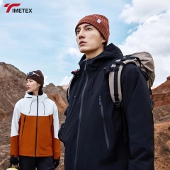 TIMETEX Custom Hiking Jacket Waterproof  Breathable Windbreaker Coat Outdoor High Quality Hard Shell Jacket With Hooded Full