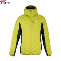 Men's Lightweight Rhombic Waterproof Jacket Custom Coated Zipper Closure Casual Style Thin Winter Outdoor Gear Hood Size Stand