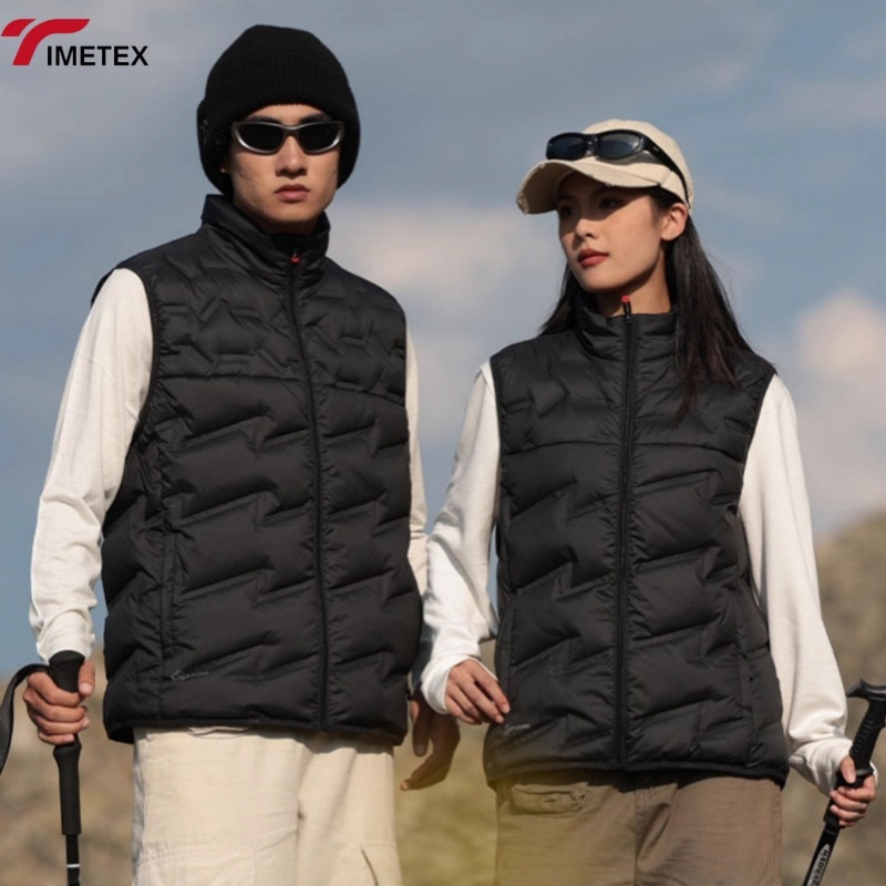 TIMETEX Men's Windproof  Standing Collar Water-Resistant Waterproof Zippered Closure Padding for Autumn Winter Outdoor Sports
