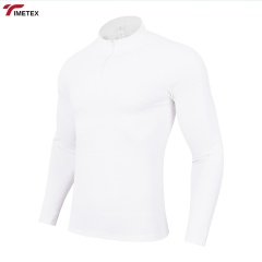 TIMETEX Wholesale Women's Active Workout Fitness Tshirts Long Sleeve Quarter Zip Shirts Custom Logo Canvas Sports Active Wear
