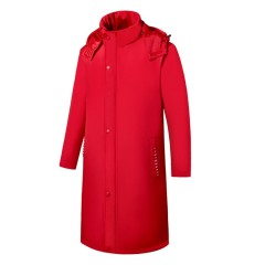 TIMETEX Men's Winter Overcoat Parka Waterproof Windproof Hooded Thin Oxford Fabric Long Regular Fit
