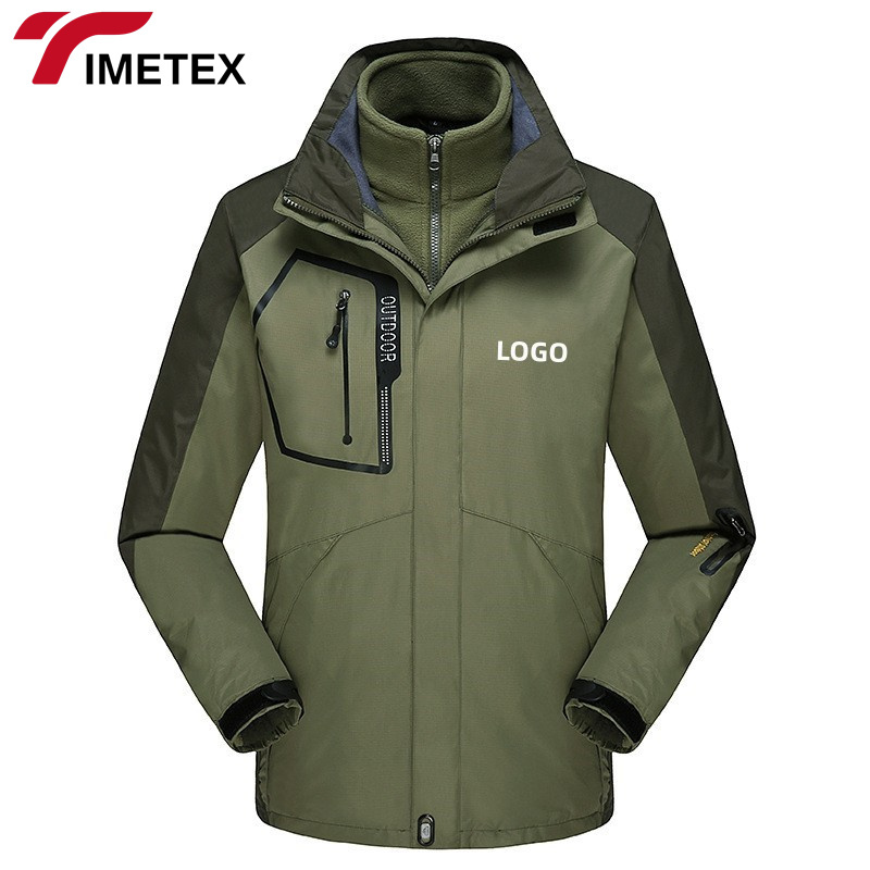 TIMETEX Outdoor Jacket 3pcs Set for Couples Windproof Jacket Outdoor Waterproof Jacket Mountaineering Suit