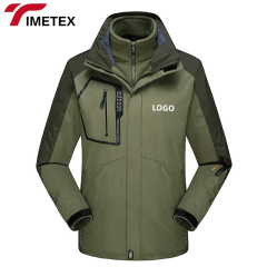 TIMETEX Outdoor Jacket 3pcs Set for Couples Windproof Jacket Outdoor Waterproof Jacket Mountaineering Suit