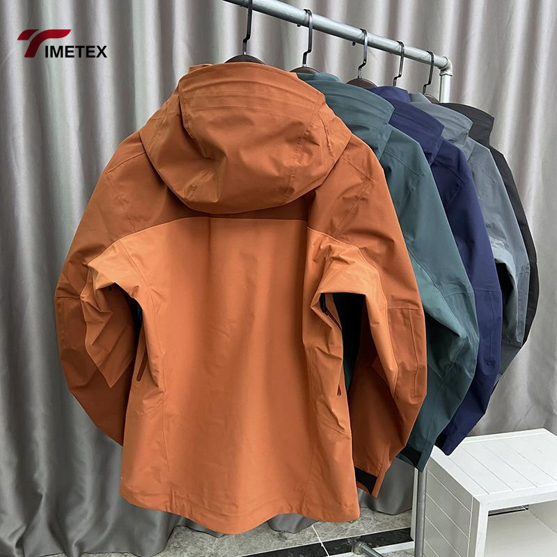 TIMETEX Outdoor High-end Waterproof Jackets Breathable Single-layer Windbreaker Jacket With Hoodie