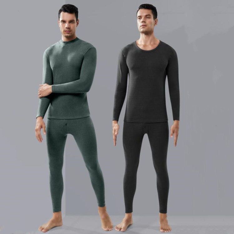Wholesale Custom Long Underwear Set Men Winter Seamless Comfortable Compression Function Thermal Underwear