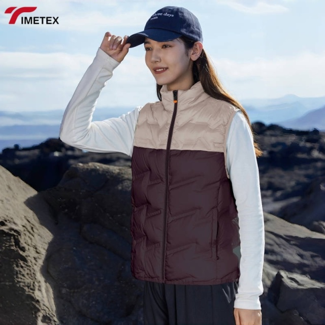 TIMETEX Men's Windproof  Standing Collar Water-Resistant Waterproof Zippered Closure Padding for Autumn Winter Outdoor Sports