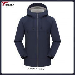 TIMETEX Custom Outdoor Sporty Slim Jacket Breathable Soft Shell Windproof Waterproof Coating  Winter Logo Plain Dyed