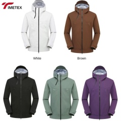 TIMETEX Unisex Hard Shell Outdoor Jacket Water-Resistant and Lightweight  Collar with Zipper Closure Windproof