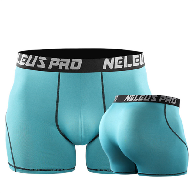 Wholesale Custom Men Compression Shorts Sports Gym Training  Quick Dry Tights Shorts Men