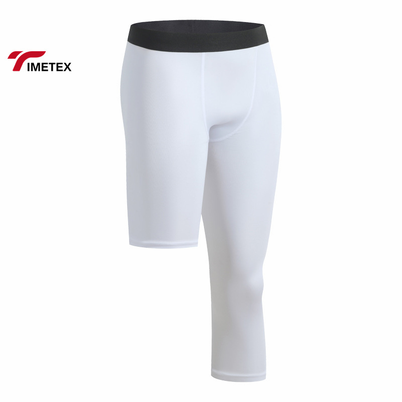TIMETEX Wholesale Men's Basketball Leggings Shorts Knee Length Spandex/Polyester Quick Dry Breathable Four-Way Stretch High