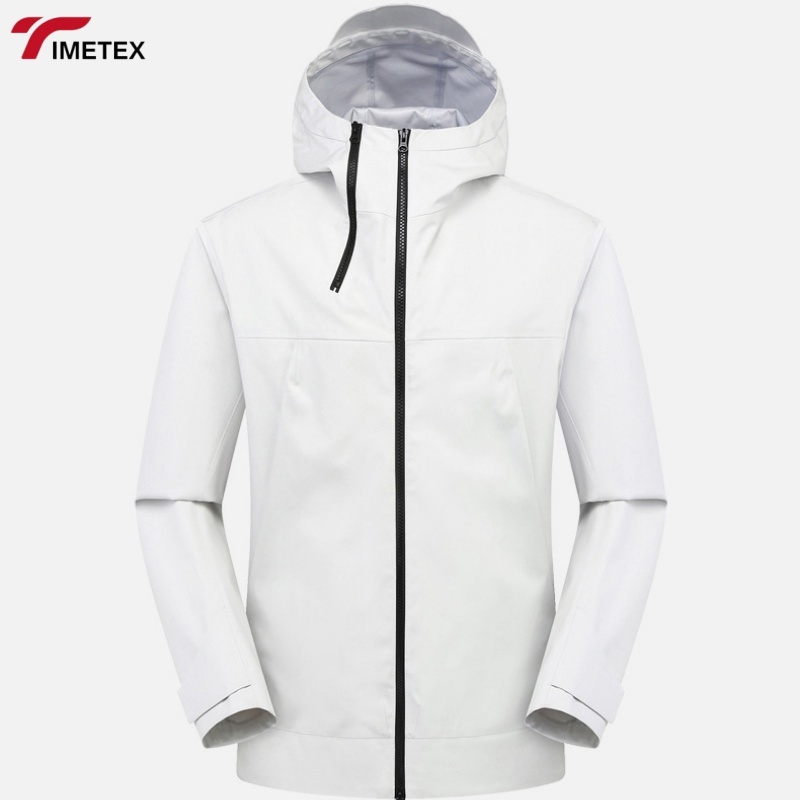 TIMETEX Unisex Hard Shell Outdoor Jacket Water-Resistant and Lightweight  Collar with Zipper Closure Windproof