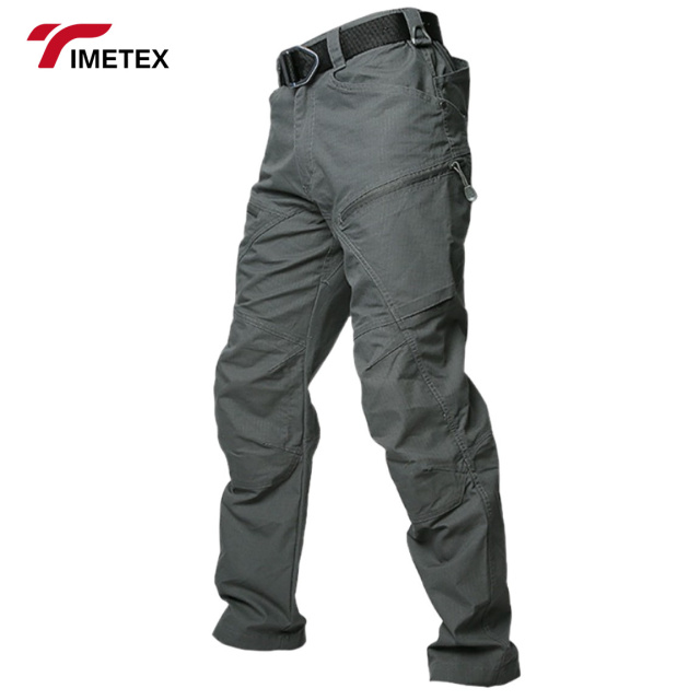 Tactical Pants Men's Slim Stretch Multi-Pocket Training Pants Outdoor Straight Leg Overalls