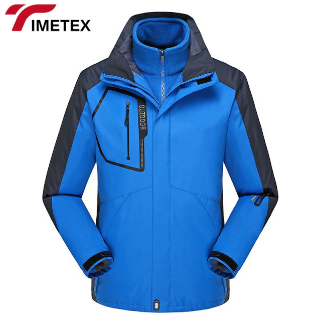 TIMETEX Outdoor Jacket 3pcs Set for Couples Windproof Jacket Outdoor Waterproof Jacket Mountaineering Suit