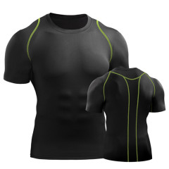 Custom Men Quick Dry Under Base Layer Gym T-shirt  Men Compressed  T-shirts Short Sleeve Mens Gym Wear Fitness Clothing