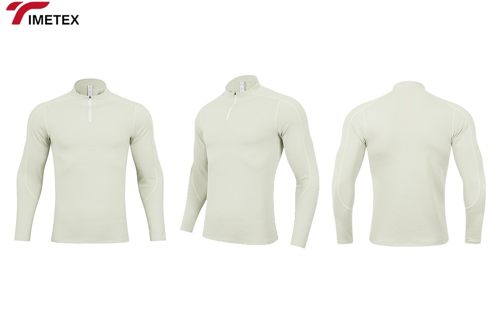 TIMETEX Wholesale Women's Active Workout Fitness Tshirts Long Sleeve Quarter Zip Shirts Custom Logo Canvas Sports Active Wear