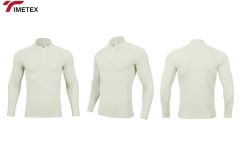 TIMETEX Wholesale Women's Active Workout Fitness Tshirts Long Sleeve Quarter Zip Shirts Custom Logo Canvas Sports Active Wear