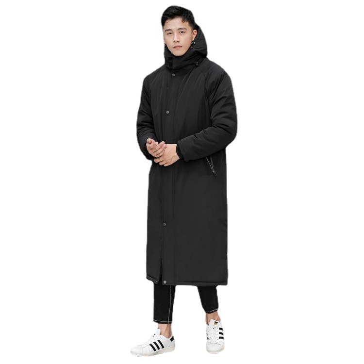 Wholesale Mens Parka Jackets Zipper Wear Keep Warm Mid Length Down Coat Heated Long Winter Coat for Men