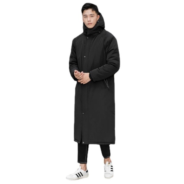 Wholesale Mens Parka Jackets Zipper Wear Keep Warm Mid Length Down Coat Heated Long Winter Coat for Men