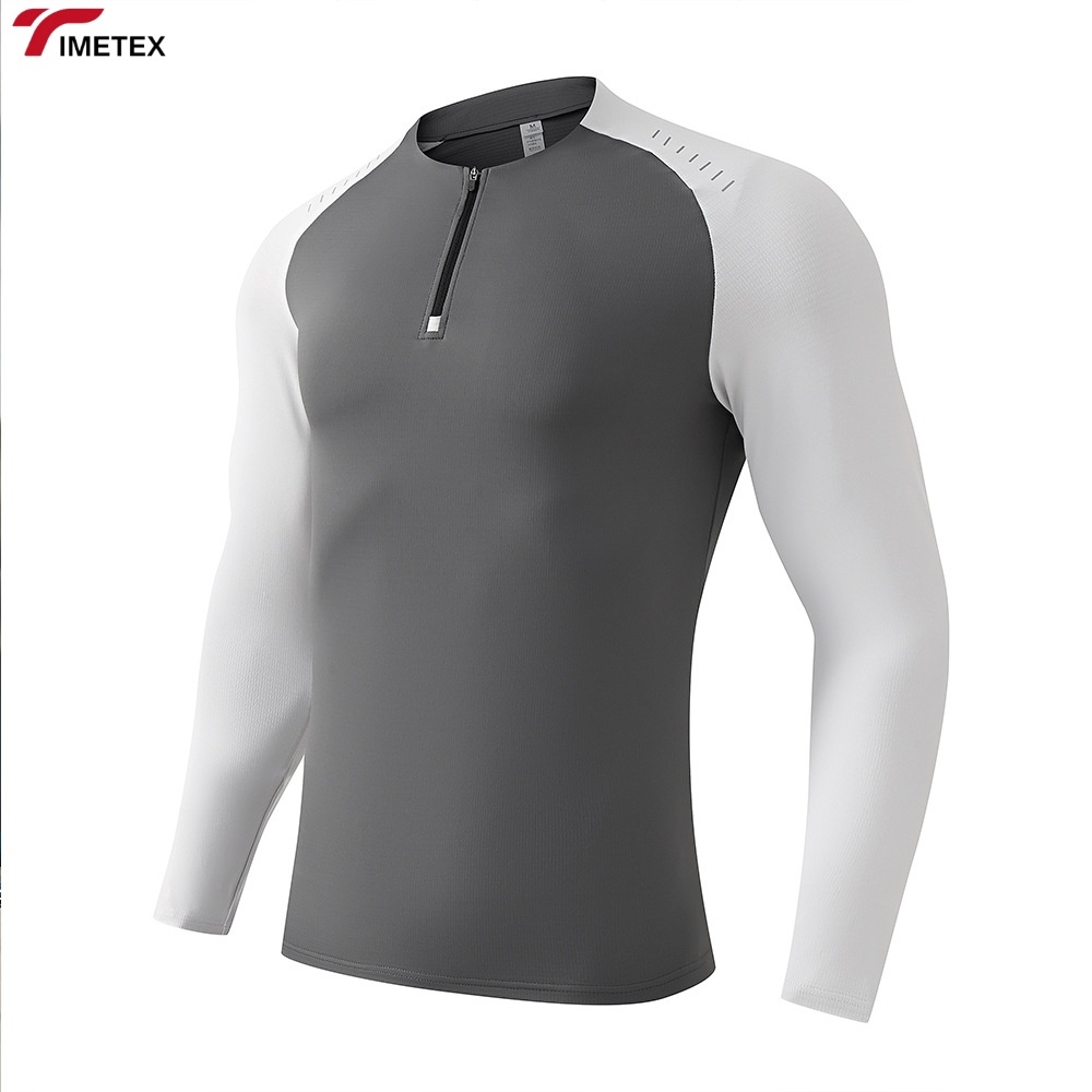 TIMETEX Unisex Half Zipper Cycling Jerseys Customized Logo Equestrian Base Layer for Horse Riding Bicycling Competitive Price